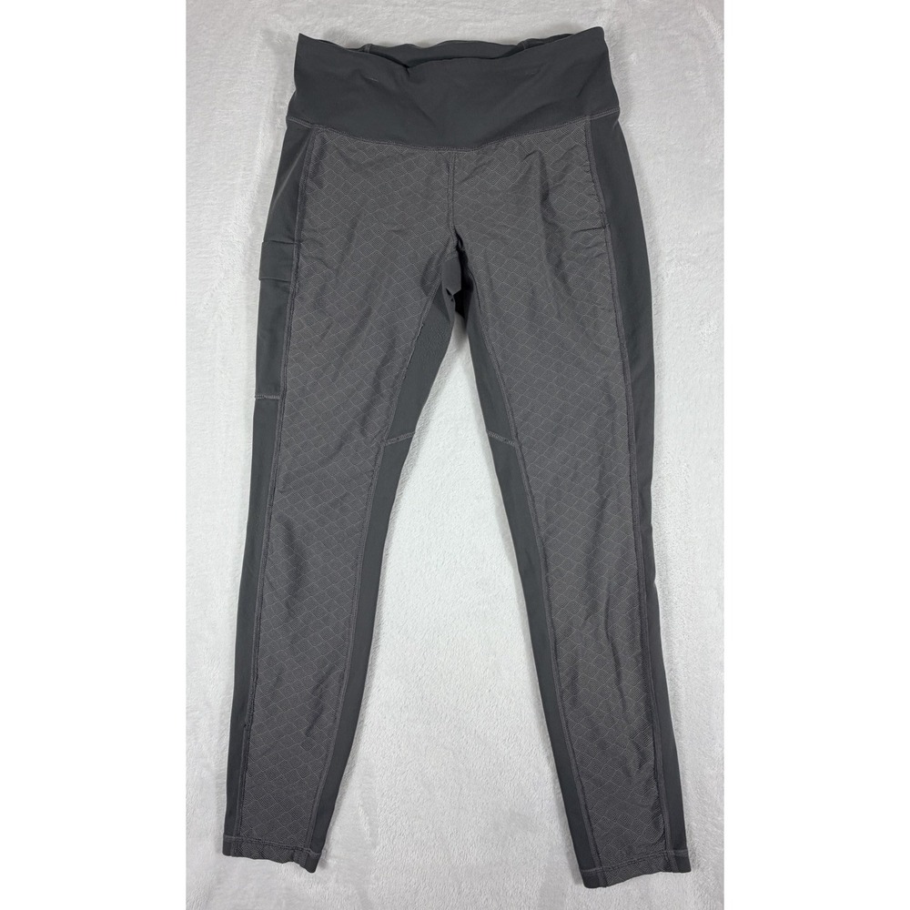 Kuhl Leggings Women's Sz M Gray Transcendr Textured Carbon 28" Inseam